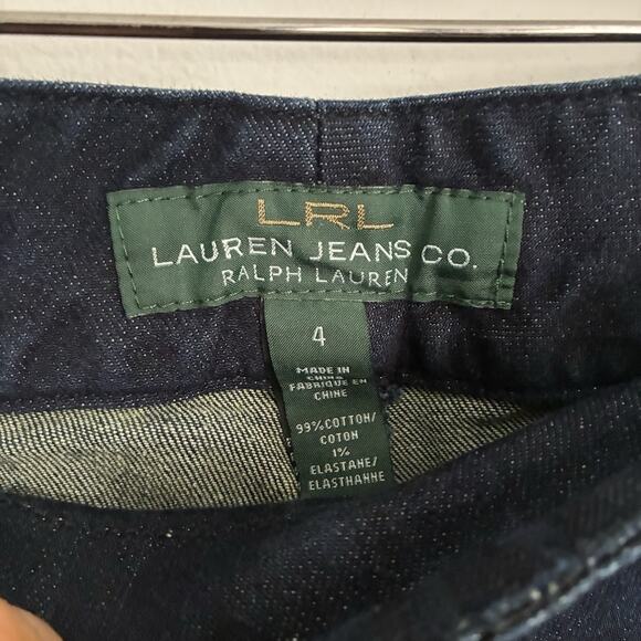 VTG Ralph Lauren Denim Capri Pant Women’s size 4 Dark Blue Rinse Wash Sailor - Picture 6 of 9